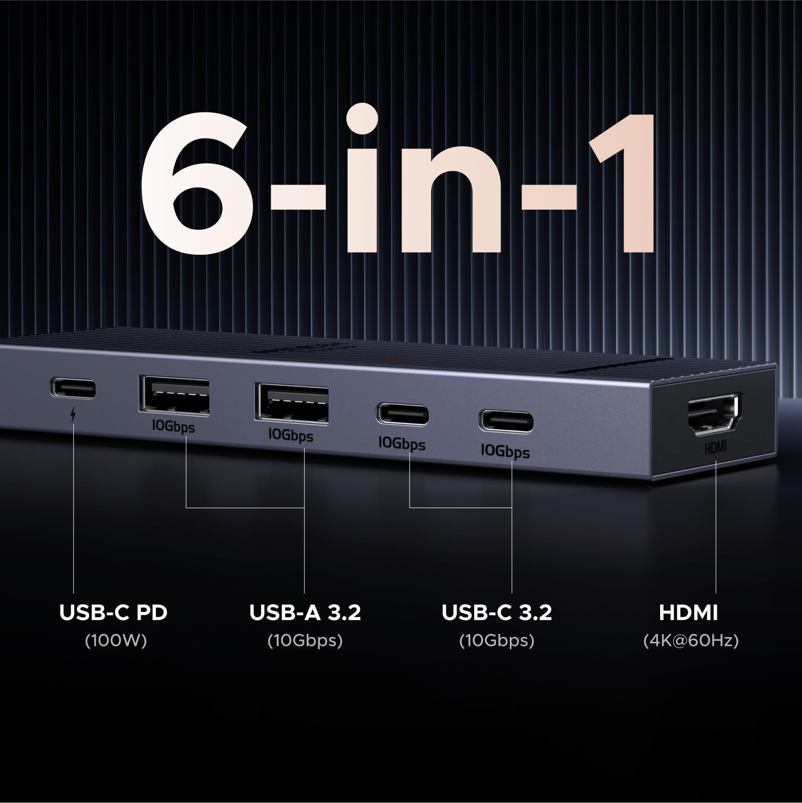 UGREEN Revodok Pro 106 4K@60Hz 10Gbps USB-C Hub