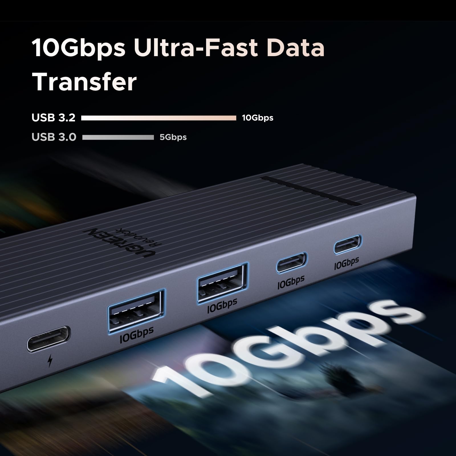 UGREEN Revodok Pro 106 4K@60Hz 10Gbps USB-C Hub
