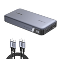 (Bundle) 145W Power Bank + 3.3FT 100W USB-C Cable 2 Pack