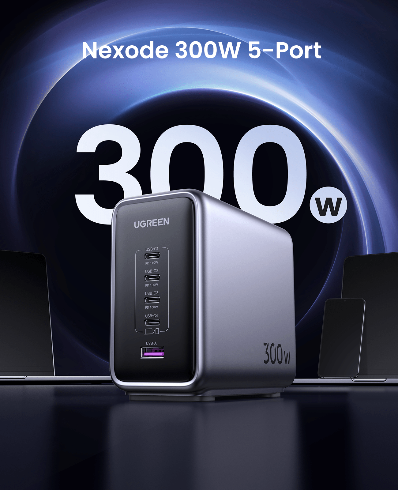 (Bundle) Nexode 300W Charger + 240W USB-C Cable