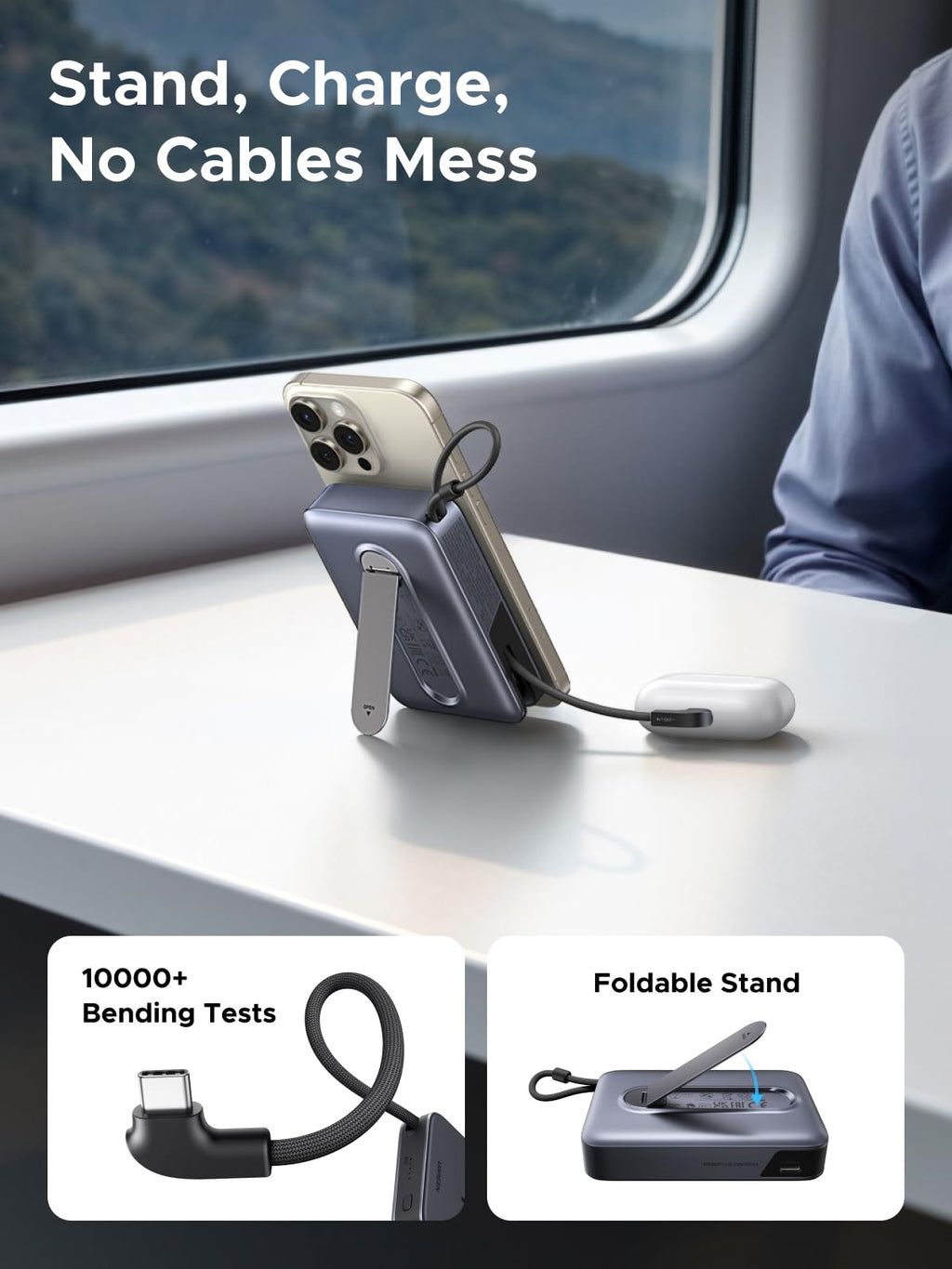 UGREEN 10000mAh Qi2 15W Magnetic Power Bank