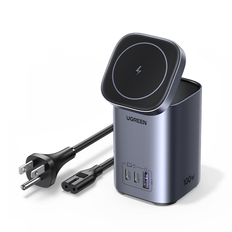 UGREEN 100W 4-Port Power Station with Qi2 Wireless Charging