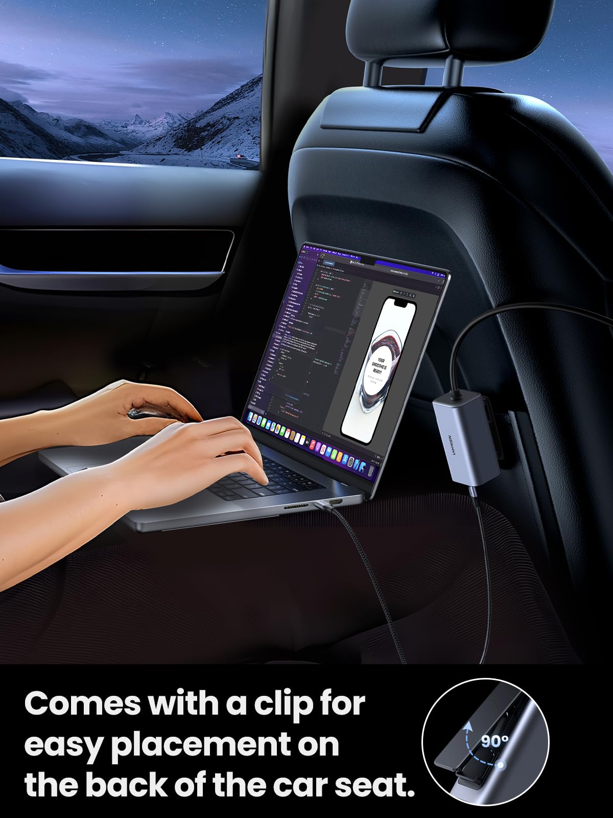 UGREEN 150W USB C Car Charger