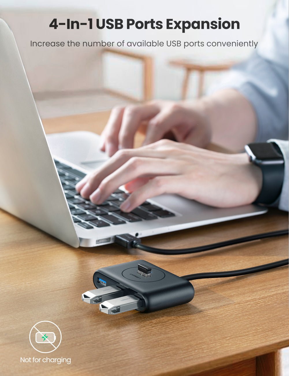 UGREEN 4-in-1 USB 3.0 Data Hub
