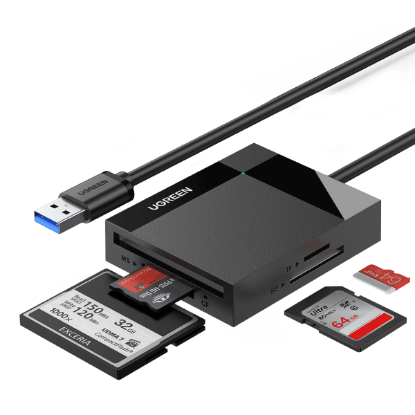 UGREEN 4-in-1 USB 3.0 SD/TF Card Reader