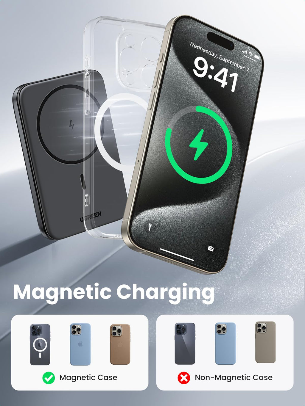 UGREEN 5000mAh MagSafe Power Bank for iPhone