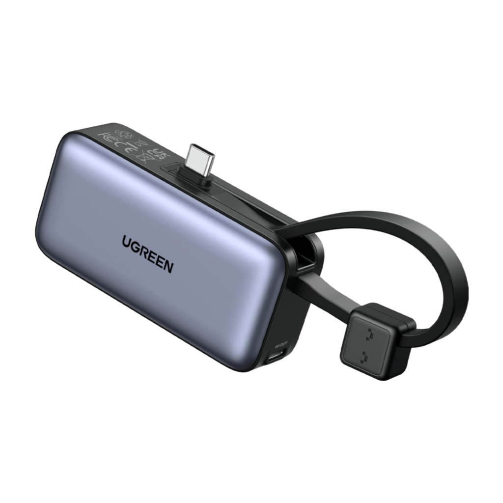 UGREEN Mini Power Bank 5000mAh 22.5W with Built-in Cable