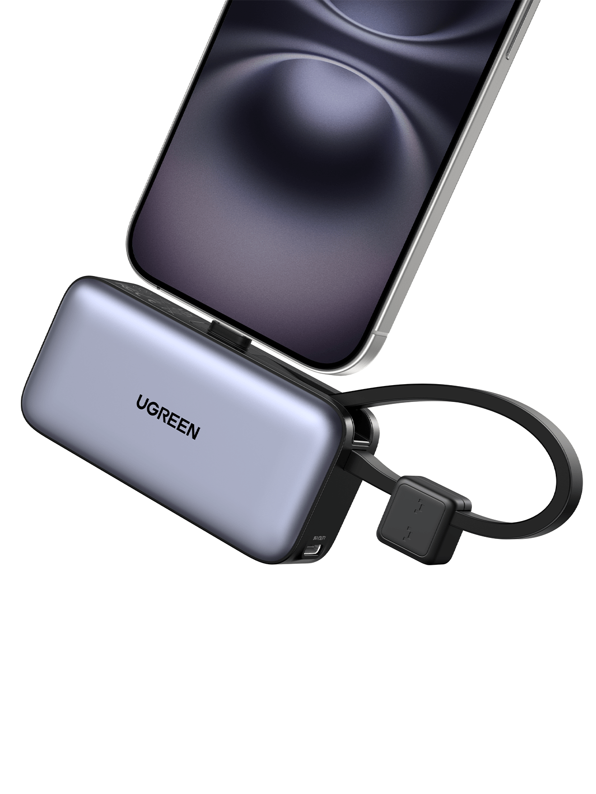 UGREEN Mini Power Bank 5000mAh 22.5W with Built-in Cable