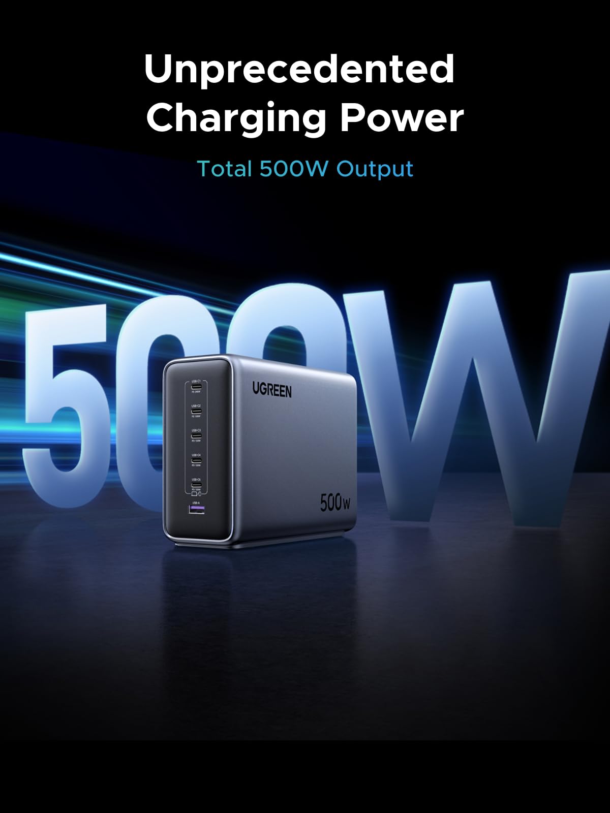 UGREEN Nexode 500W 6-Port Desktop Charger