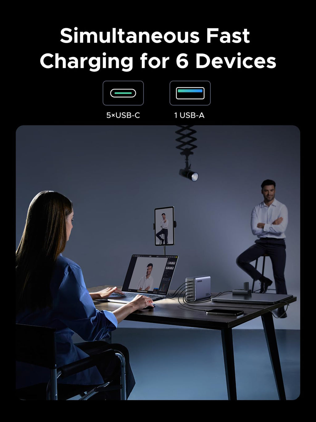 UGREEN Nexode 500W 6-Port Desktop Charger