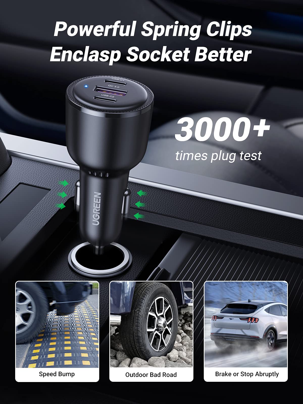 UGREEN 69W USB C Car Charger