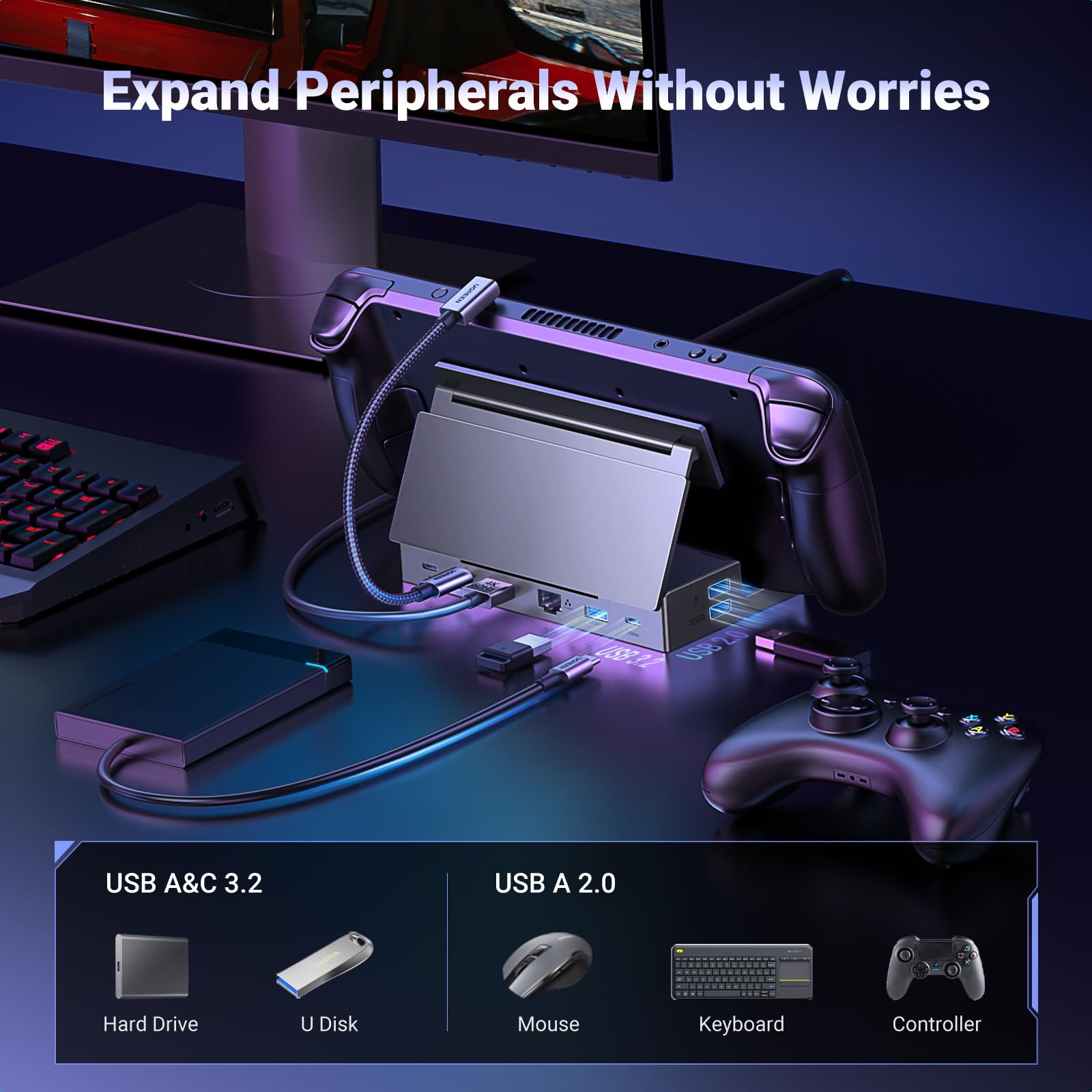 UGREEN 9-in-1 Steam Deck Docking Station