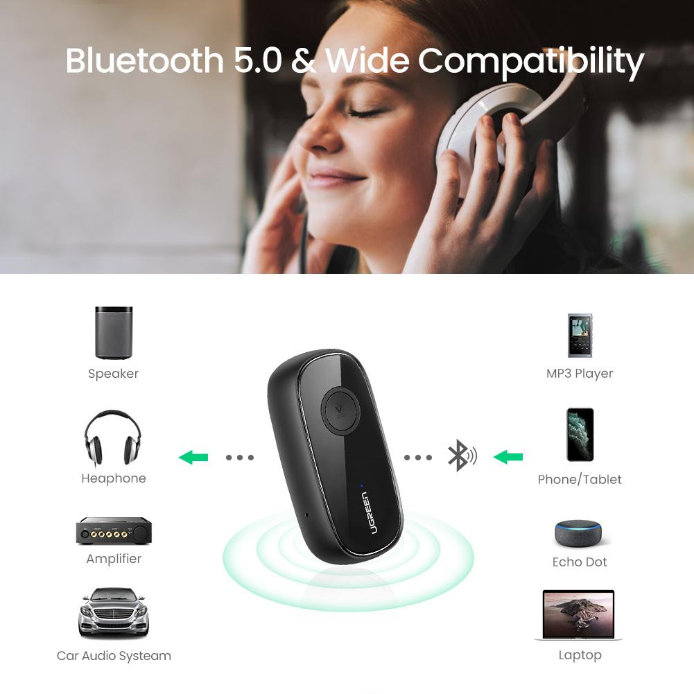 UGREEN Bluetooth 5.1 Aux Car Adapter