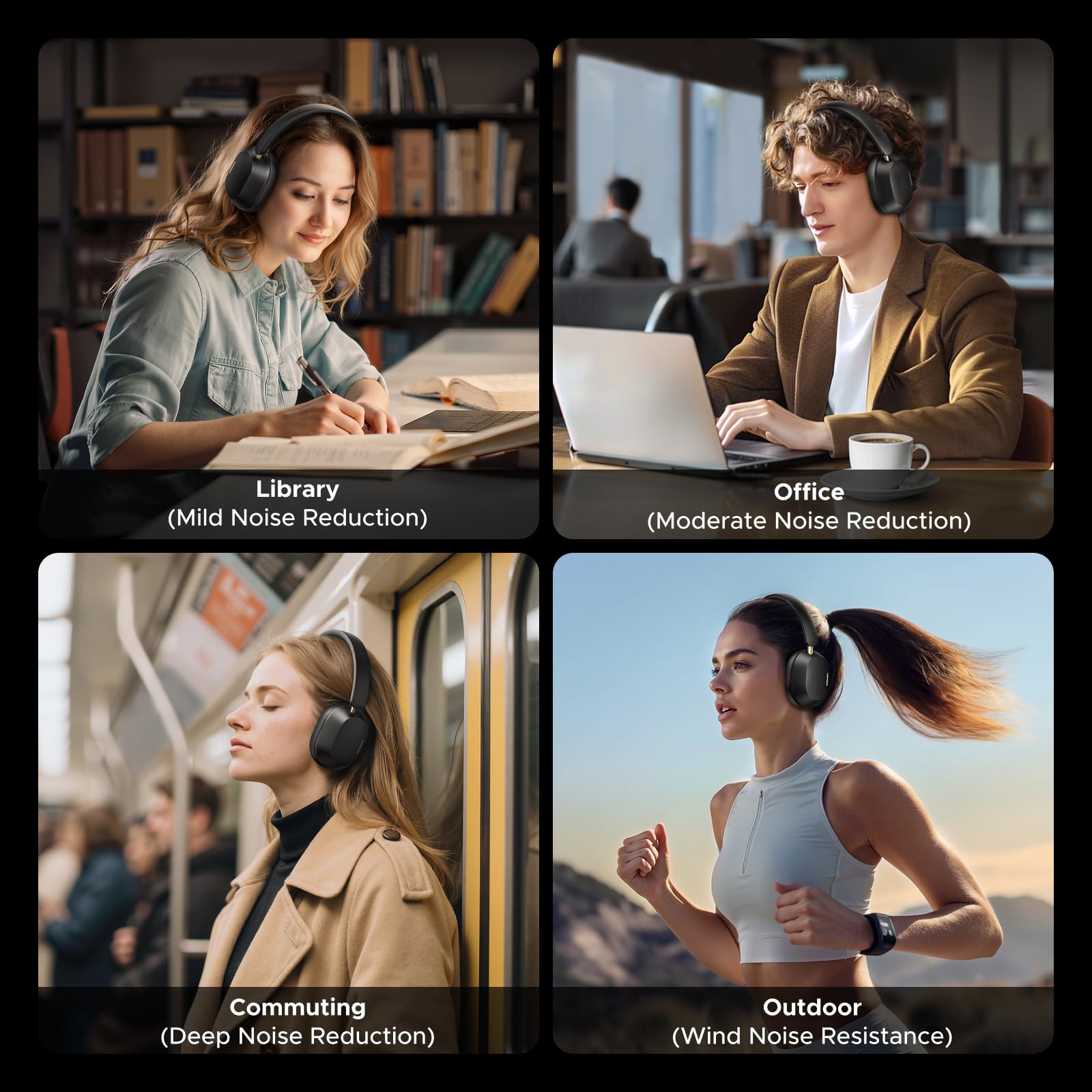 UGREEN HiTune MAX 5C Bluetooth Headphones (Over-Ear, Noise-Canceling, Hi-Res)