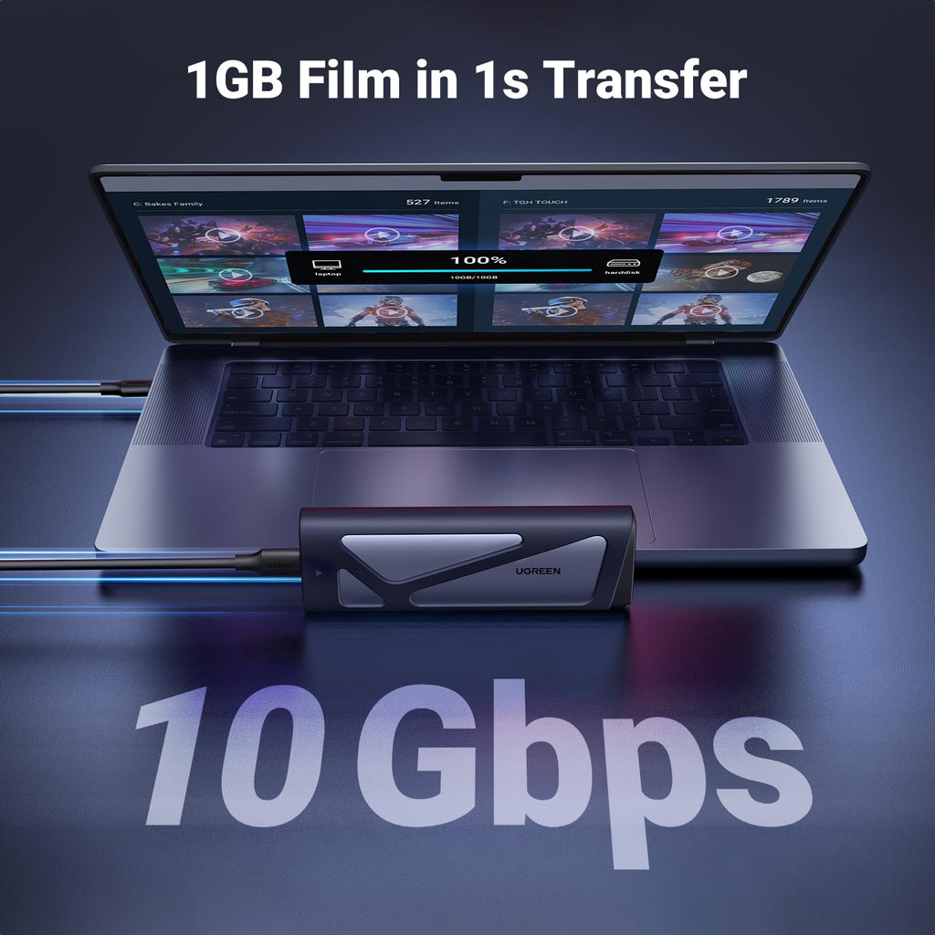 UGREEN M.2 NVMe SATA SSD Enclosure 10Gbps USB 3.2 Gen 2