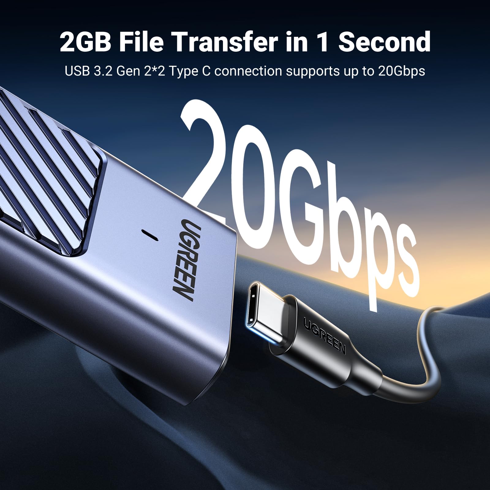 UGREEN M.2 NVMe SATA SSD Enclosure