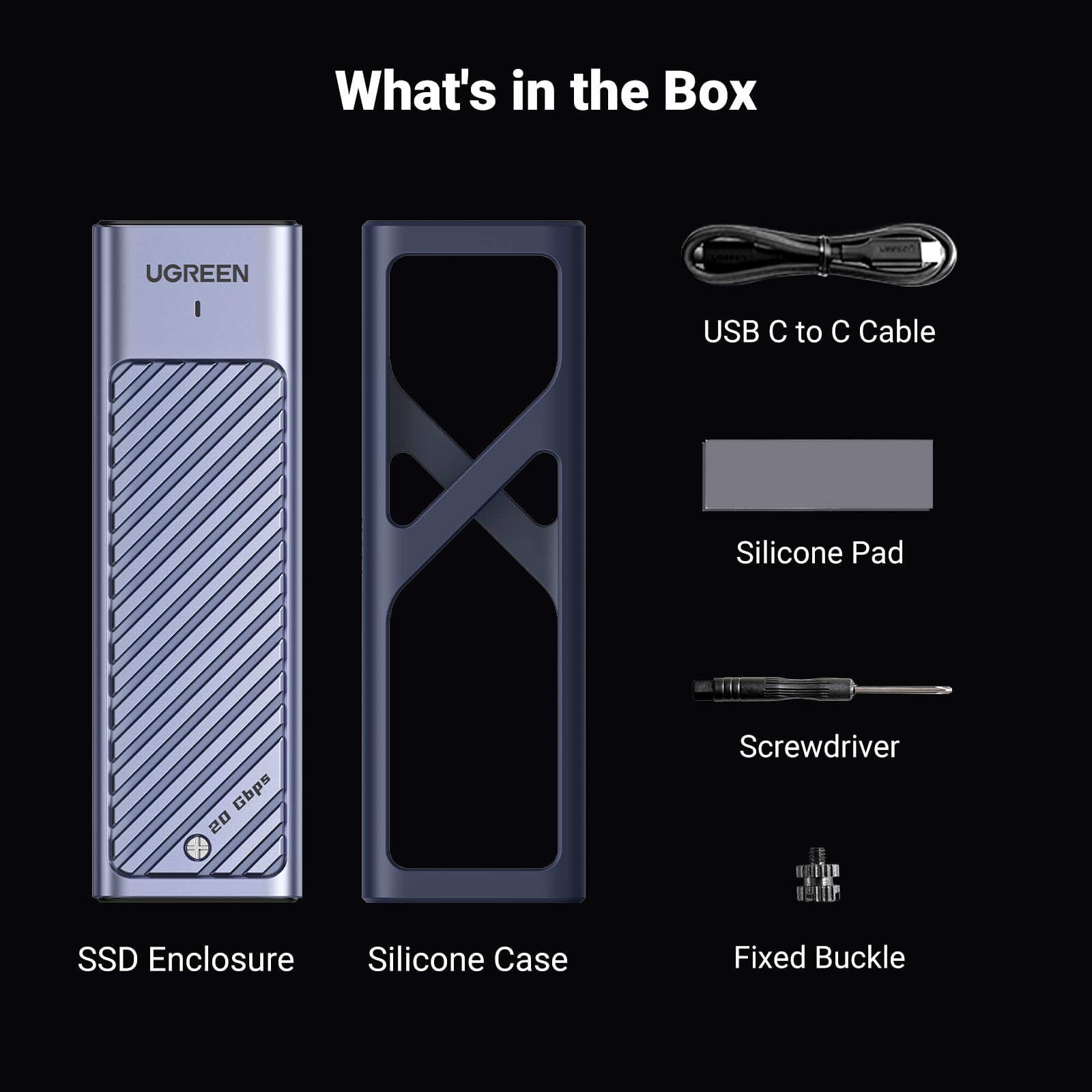 UGREEN M.2 NVMe SATA SSD Enclosure