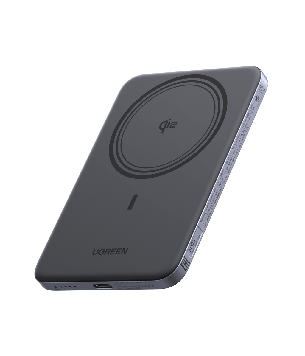 UGREEN MagFlow Air Magnetic Power Bank (5000mAh, Qi2 15W)