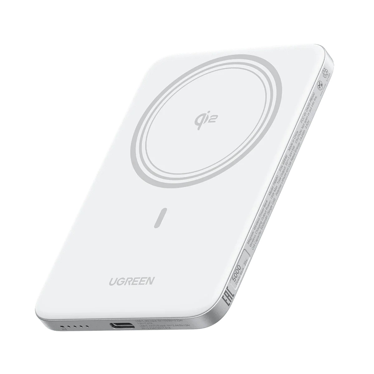 UGREEN MagFlow Air Magnetic Power Bank (5000mAh, Qi2 15W)
