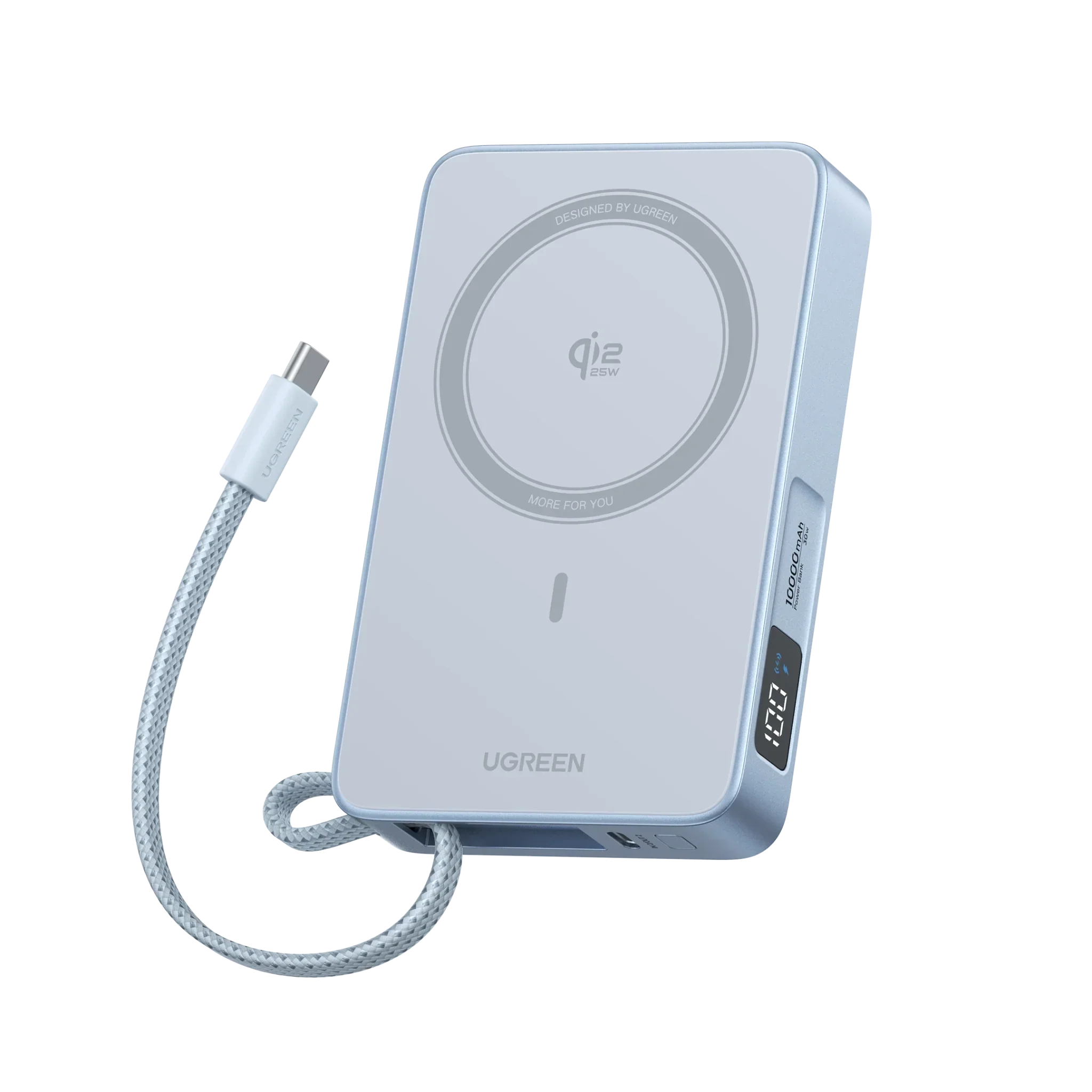 UGREEN MagFlow Magnetic Wireless Power Bank 10000mAh Qi2 25W
