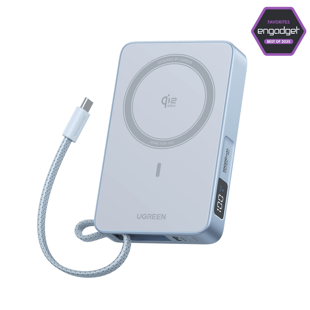 UGREEN MagFlow Magnetic Wireless Power Bank 10000mAh Qi2 25W