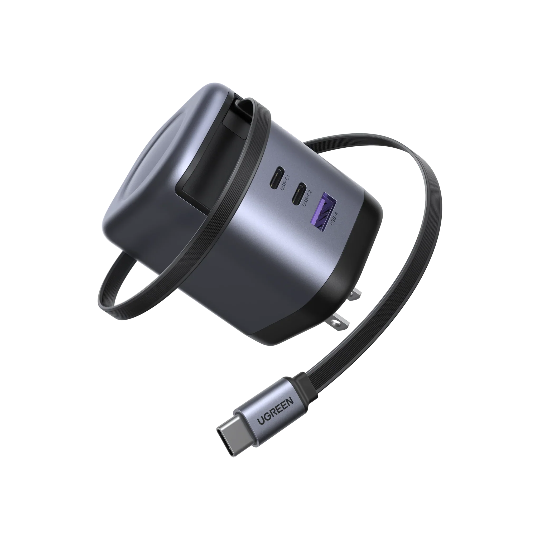 UGREEN Nexode 100W Charger with Retractable USB-C Cable