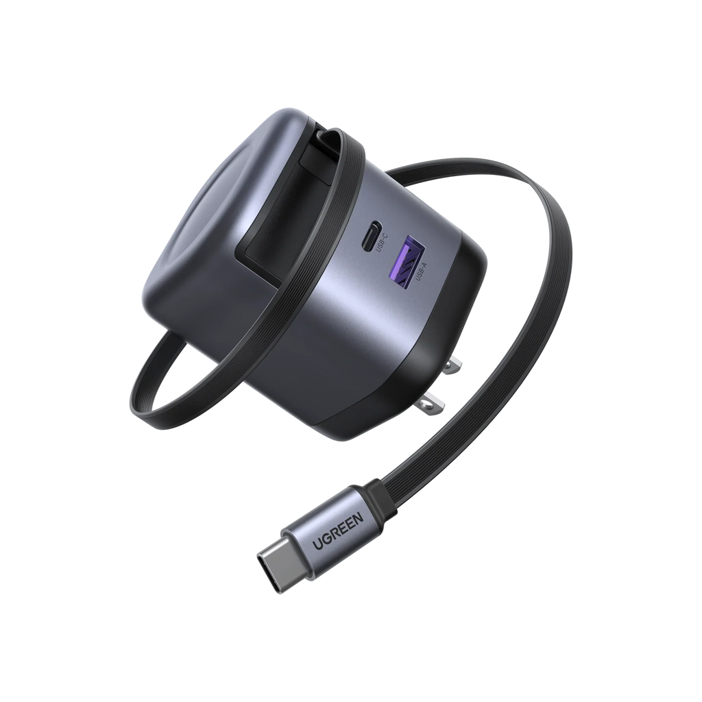 UGREEN Nexode 65W Charger with Retractable USB-C Cable