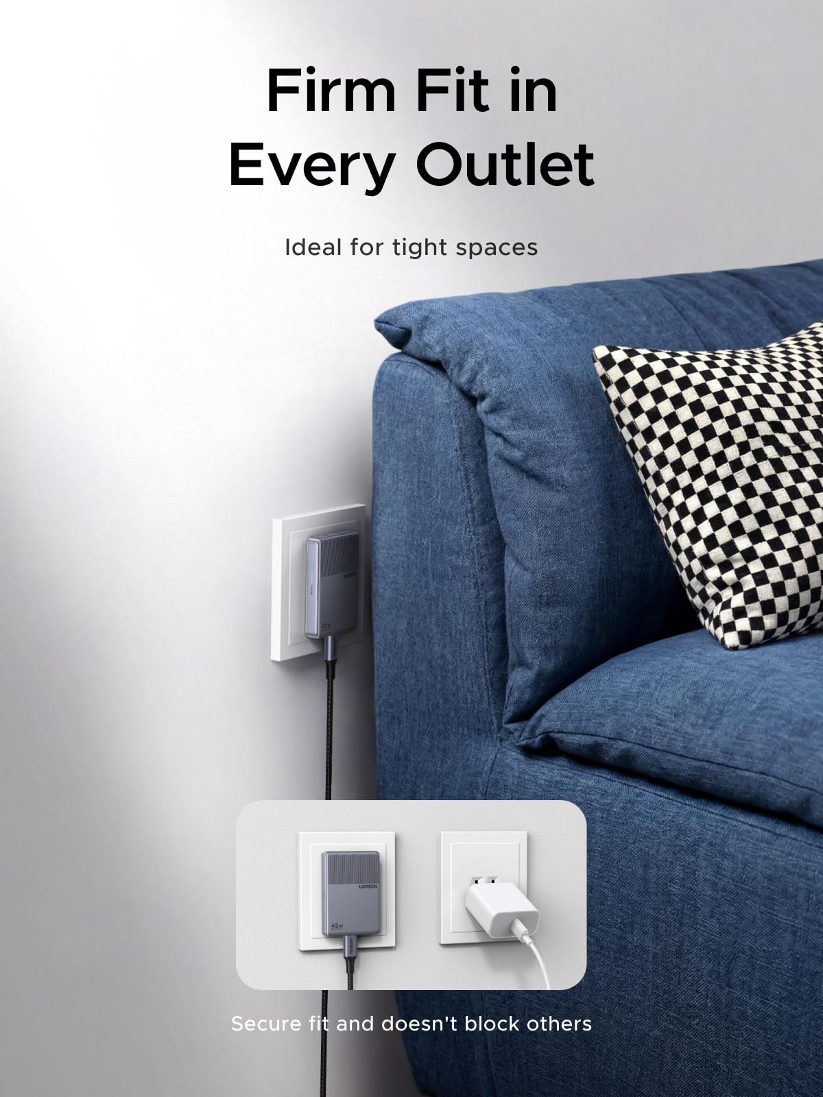 UGREEN Nexode Air Slim USB-C Charger (45W, Foldable Plug)