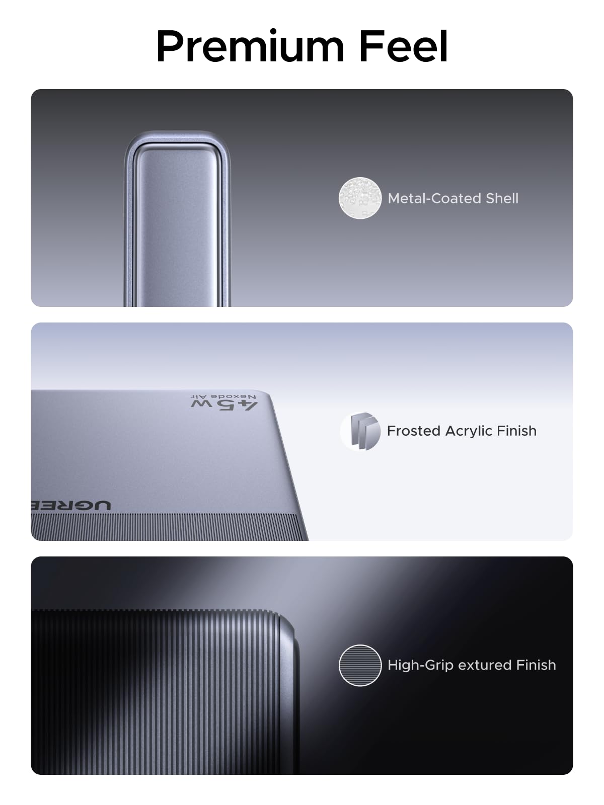 UGREEN Nexode Air Slim USB-C Charger (45W, Foldable Plug)