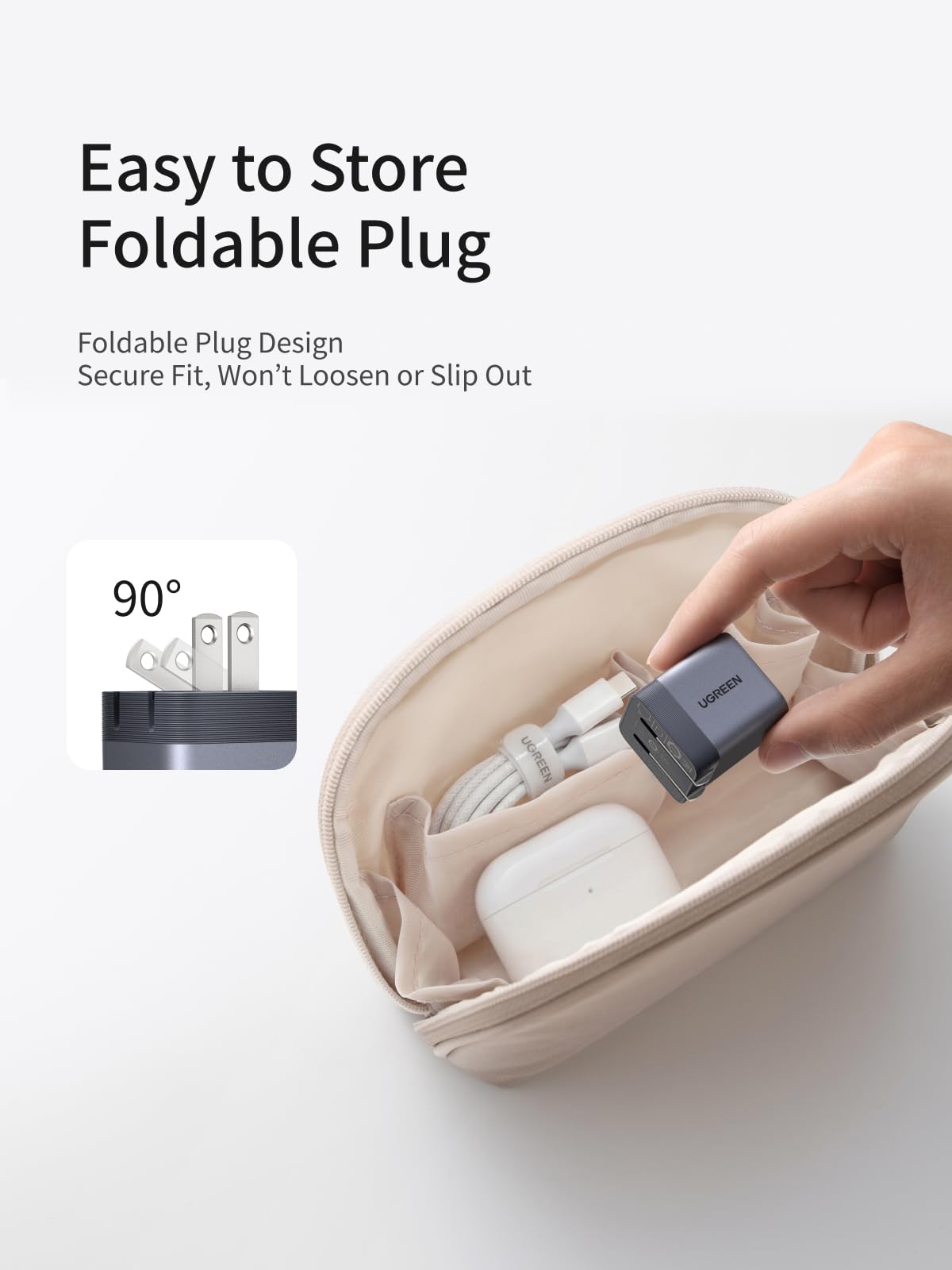 UGREEN Nexode Air USB-C Charger (45W, GaN, Foldable Plug)