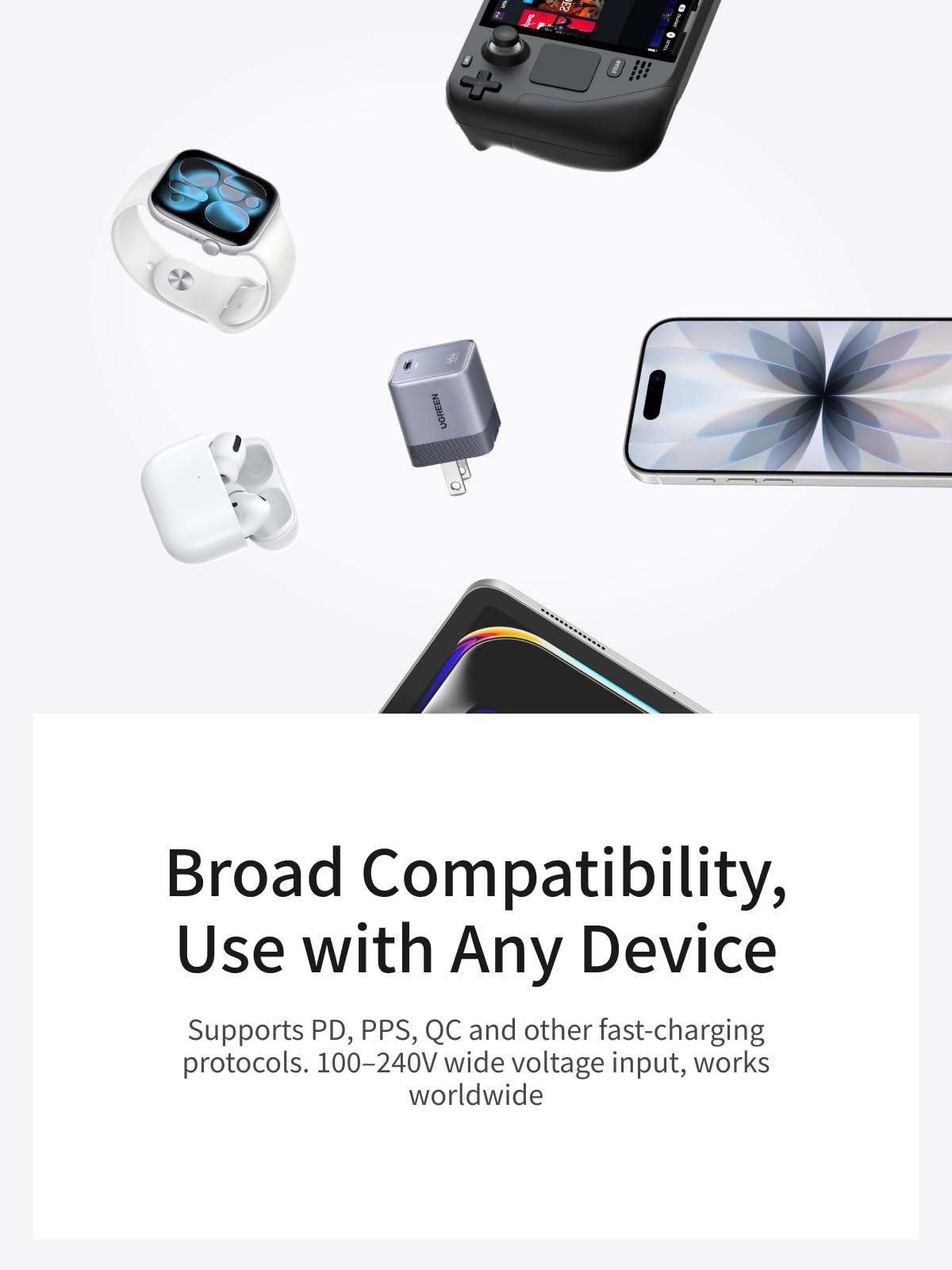 UGREEN Nexode Air USB-C Charger (45W, GaN, Foldable Plug)