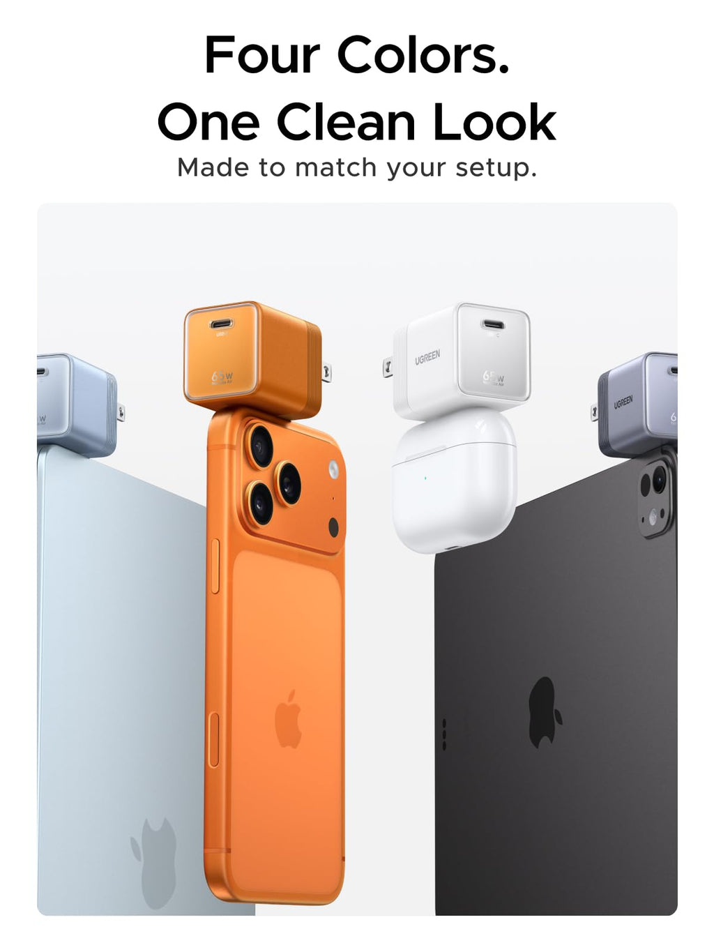 UGREEN Nexode Air USB-C Charger (65W, GaN, Foldable Plug)