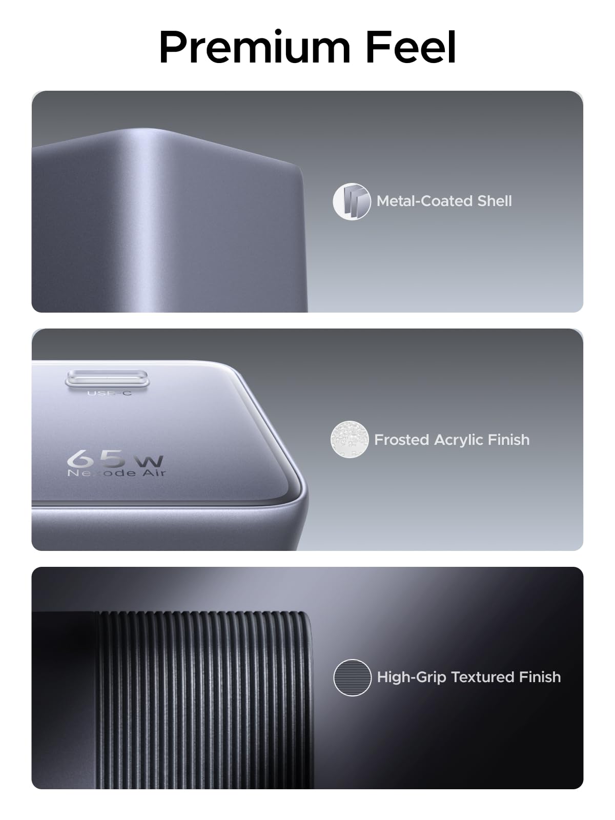 UGREEN Nexode Air USB-C Charger (65W, GaN, Foldable Plug)
