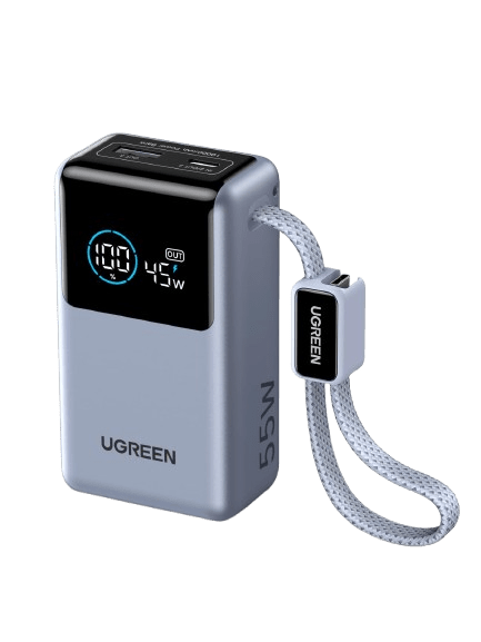UGREEN Nexode Pro Power Bank 10000mAh 45W with Built-in Cable