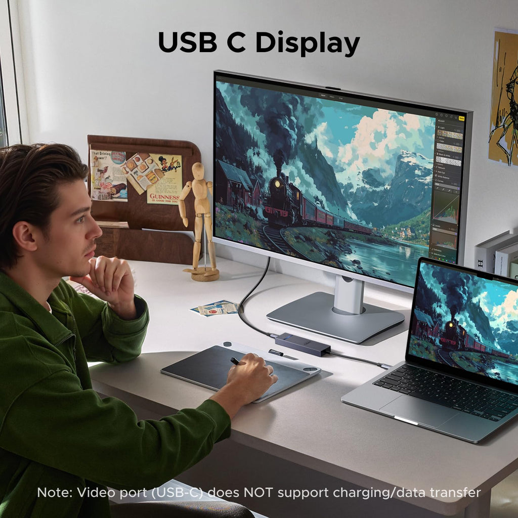 UGREEN Revodok 6-in-1 USB-C Hub | 4K HDMI & 100W Charging
