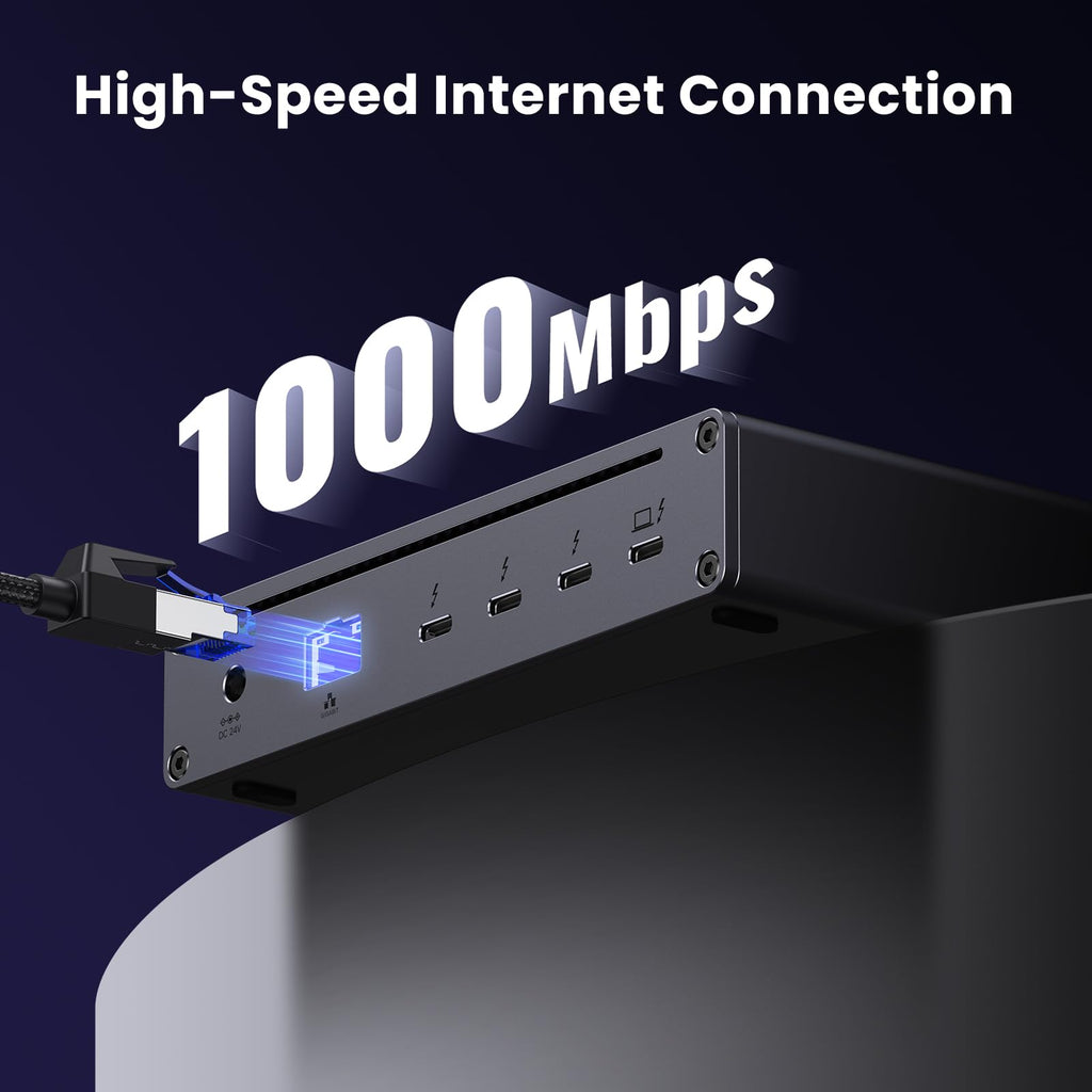 8-in-1 Thunderbolt Docking Station + USB-C Cable