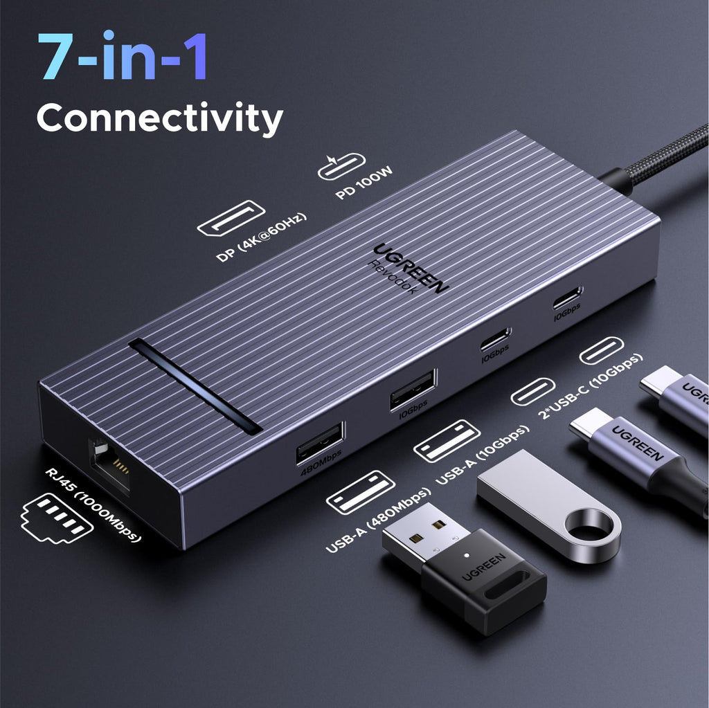 UGREEN Revodok Pro 7-in-1 USB-C Hub with 4K DisplayPort