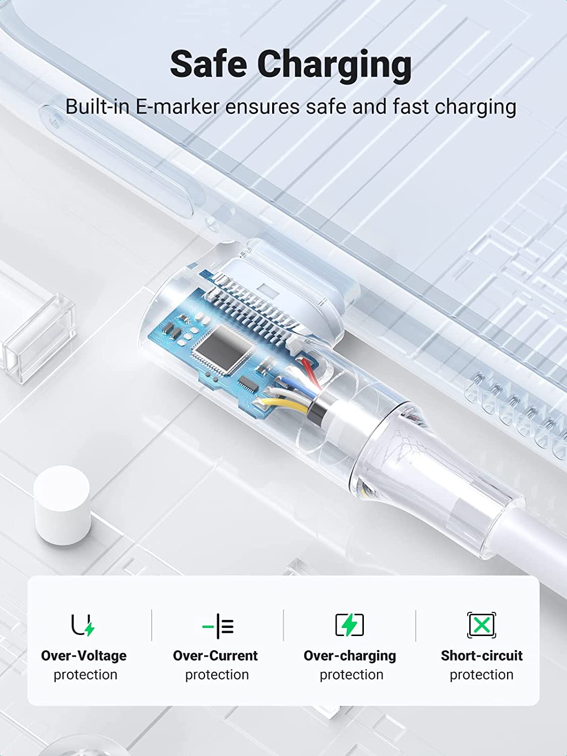UGREEN USB-C Cable (100W, 90 Degree)