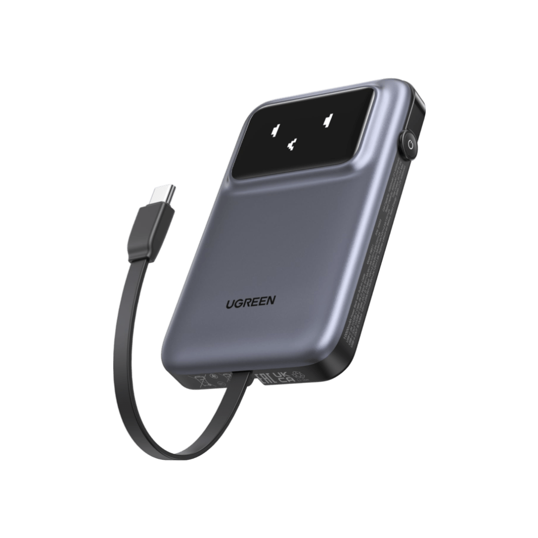 UGREEN Uno Power Bank 10000mAh 30W with Built-in Cable