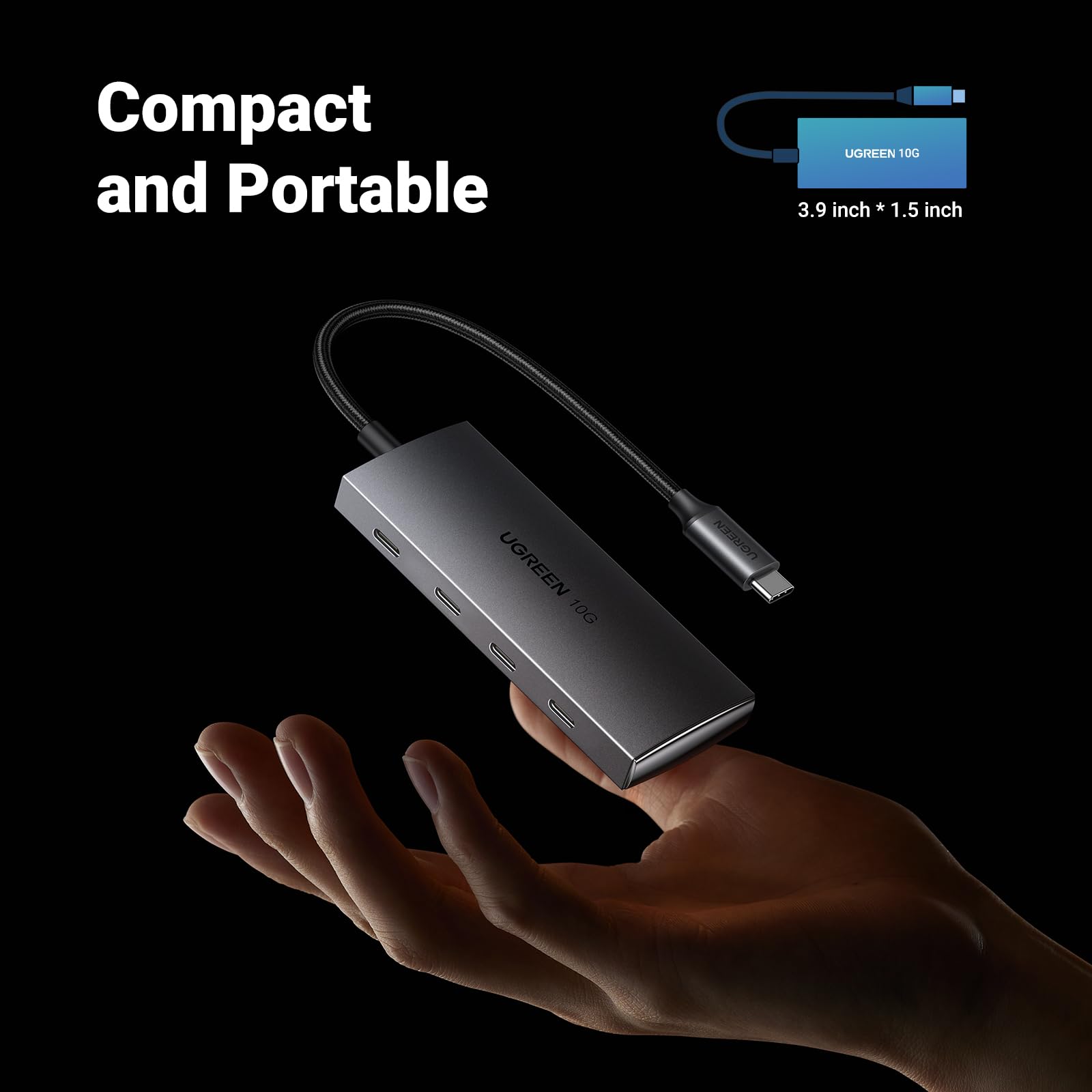 UGREEN USB C Hub 10Gbps, 4 Ports USB 3.2 Adapter