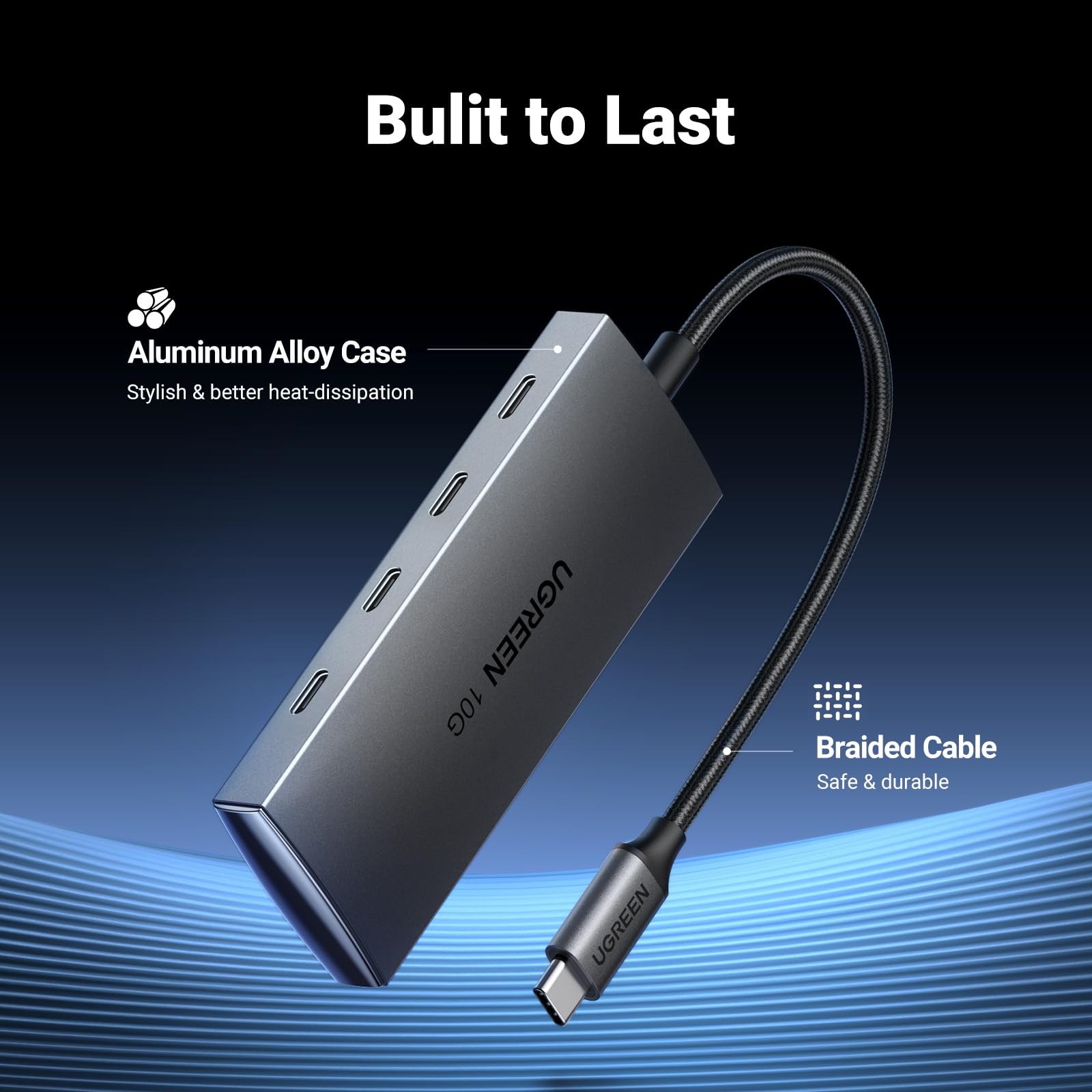 UGREEN USB C Hub 10Gbps, 4 Ports USB 3.2 Adapter