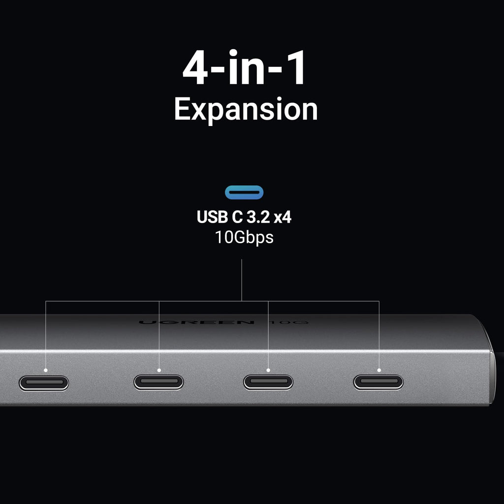 UGREEN USB C Hub 10Gbps, 4 Ports USB 3.2 Adapter