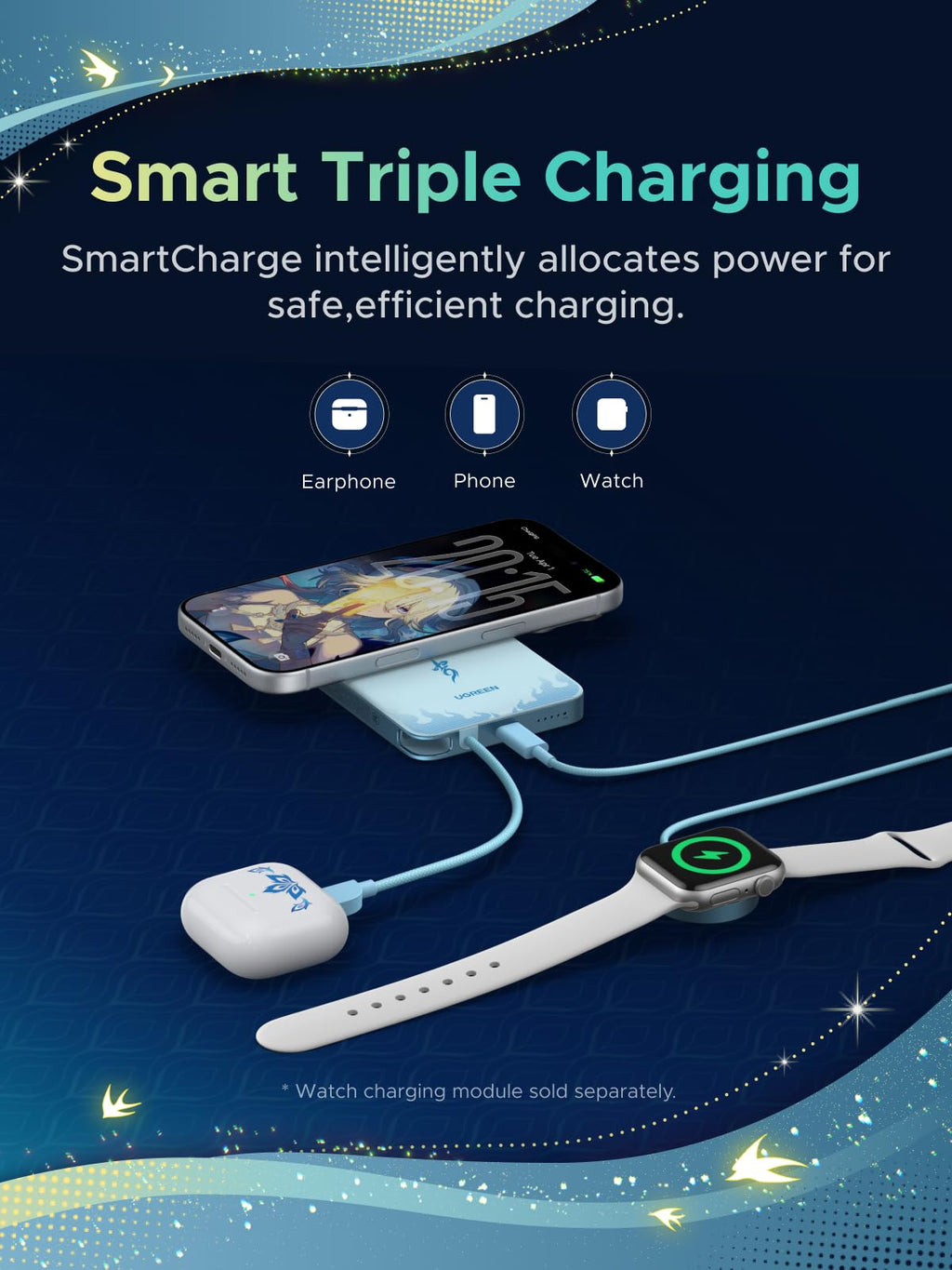 UGREEN x Honkai: Star Rail 10,000mAh 30W Magnetic Power Bank