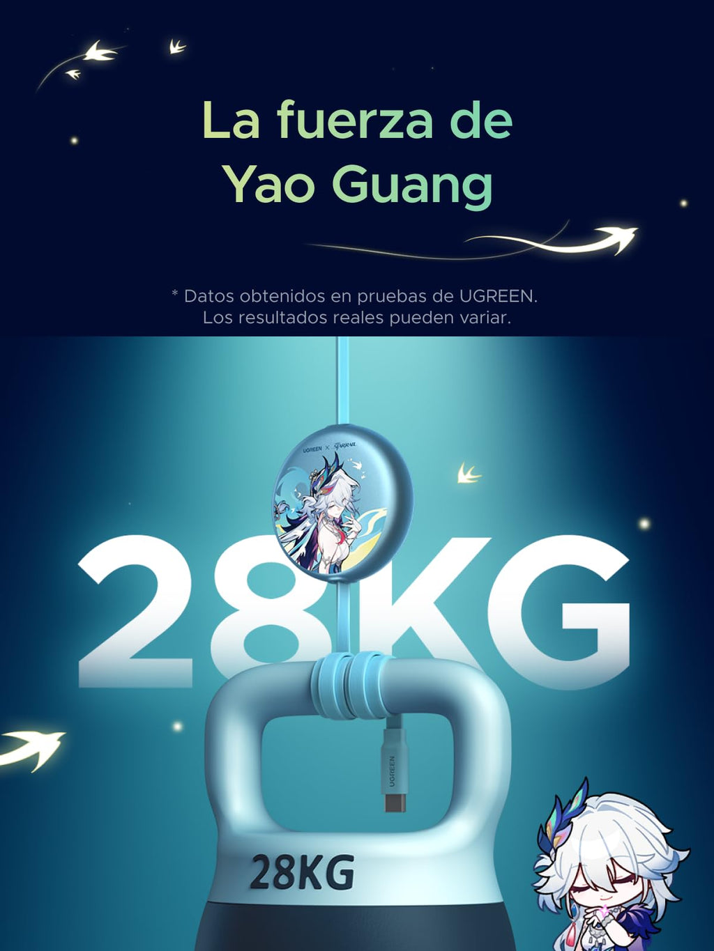 UGREEN x Honkai: Star Rail 100W Retractable USB-C Cable